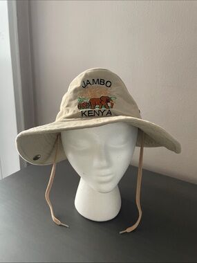 Beige Safari Sun Hat - Unisex